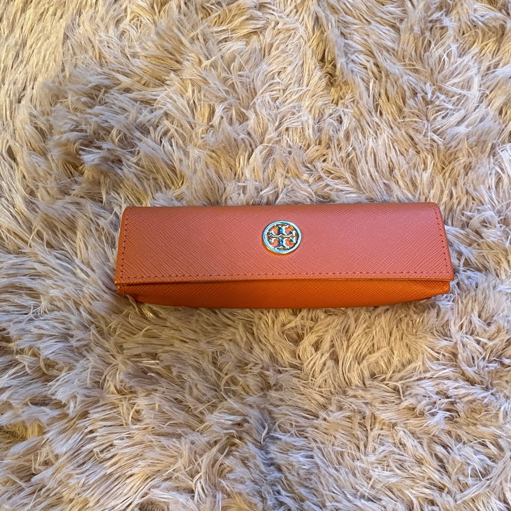 Tory Burch Burnt Orange Glasses Case